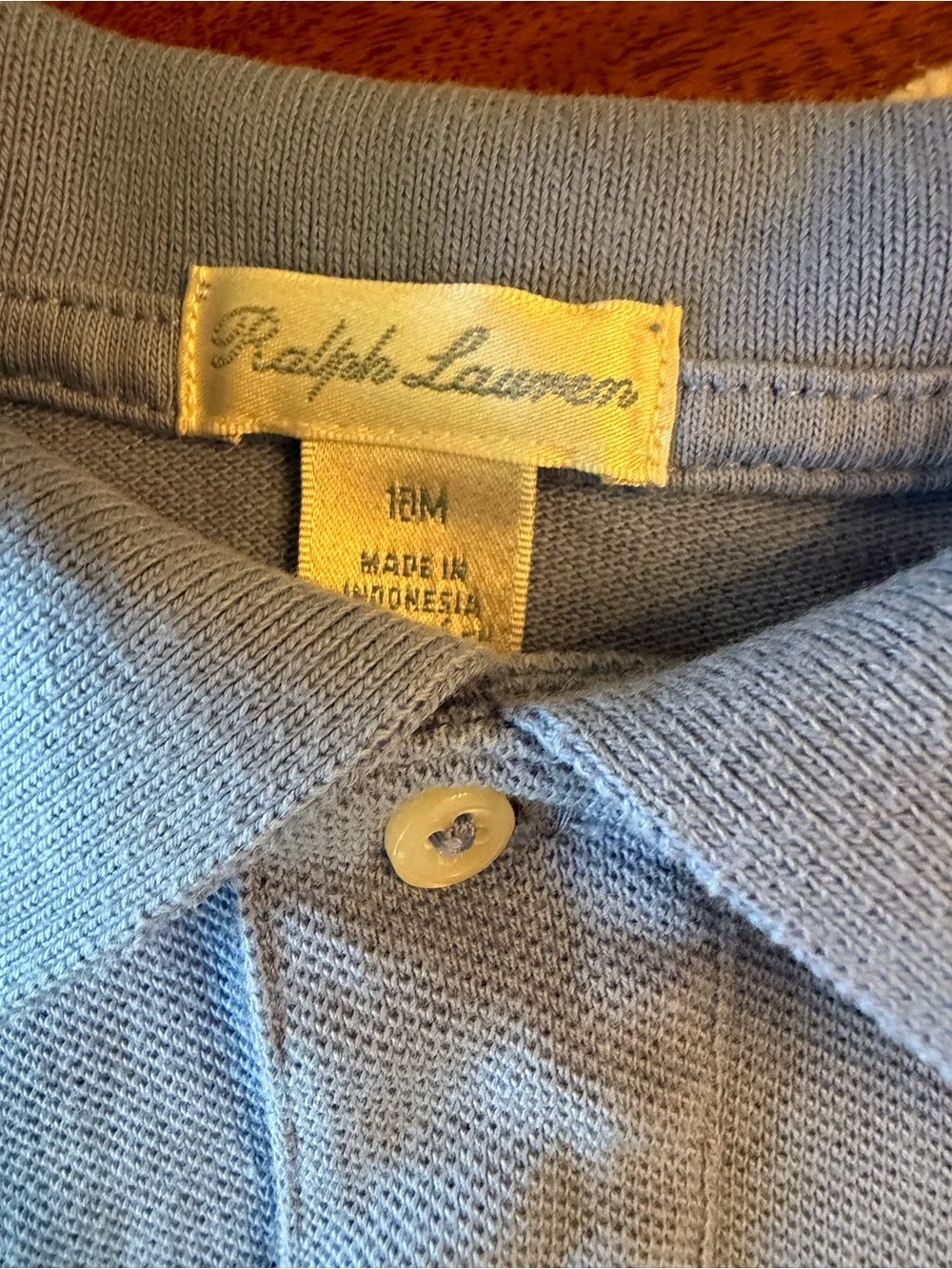 Ralph Lauren Light Blue Polo with Yellow Pony